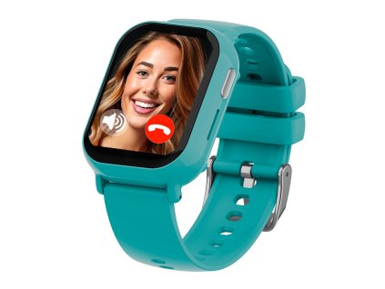 Detské smart hodinky Carneo Tiny Blue s GPS lokátorom a dotykovým displejom pre bezpečnosť detí.